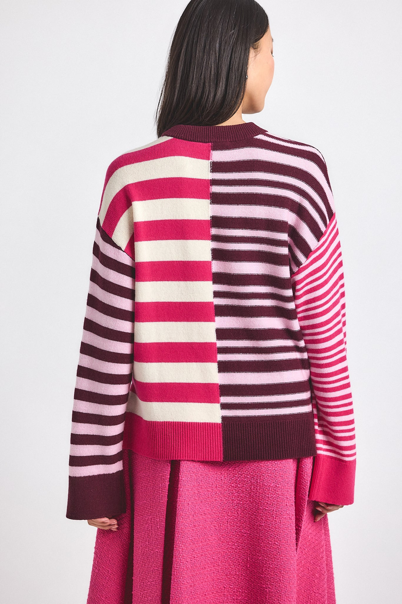 AVALON SPLICED STRIPE SWEATER - 4