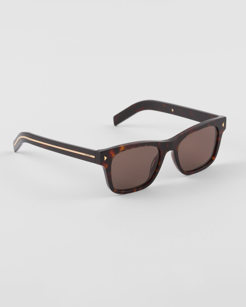Prada Sunglasses with iconic metal plaque outlook