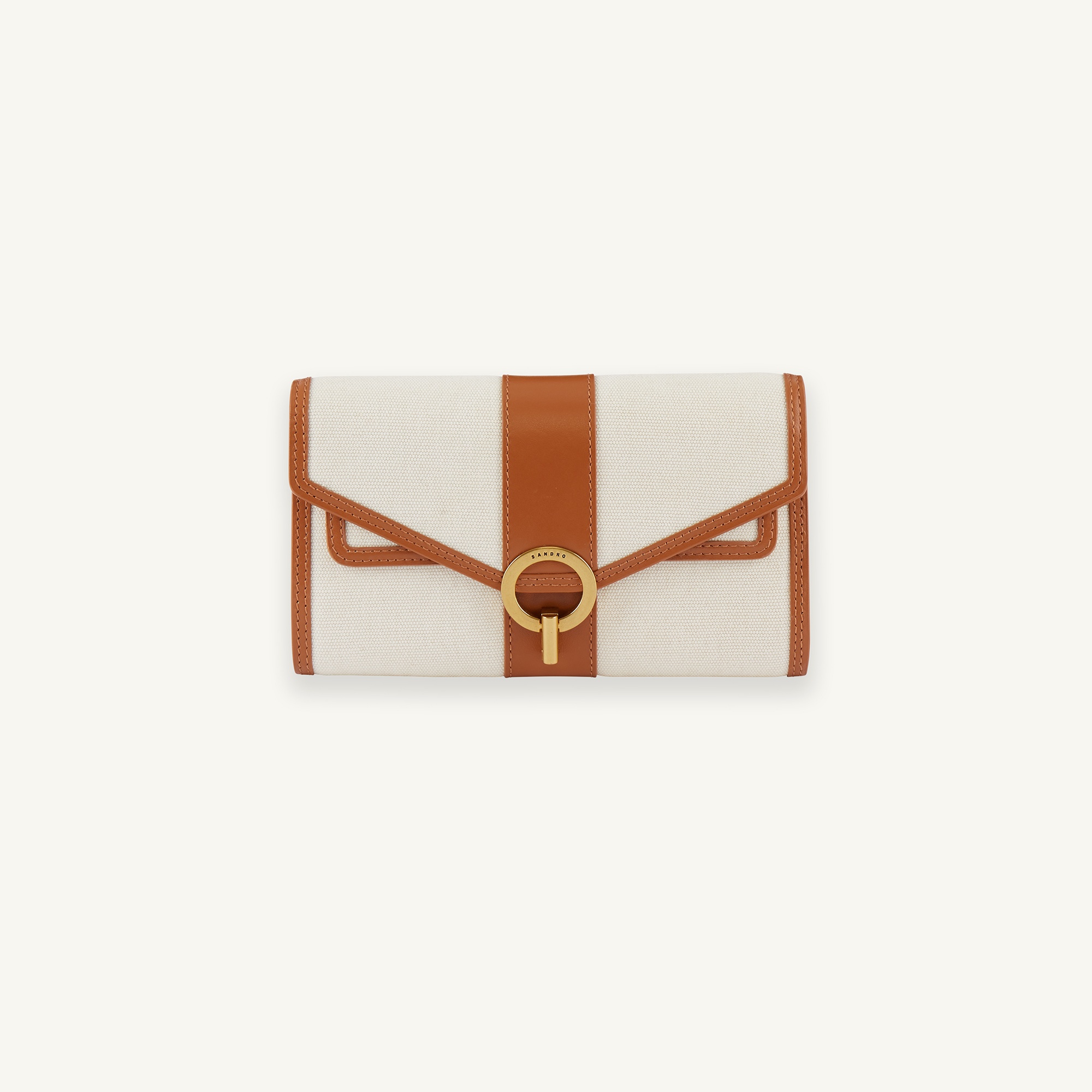 Yza Pocket bag in leather and canvas - 2