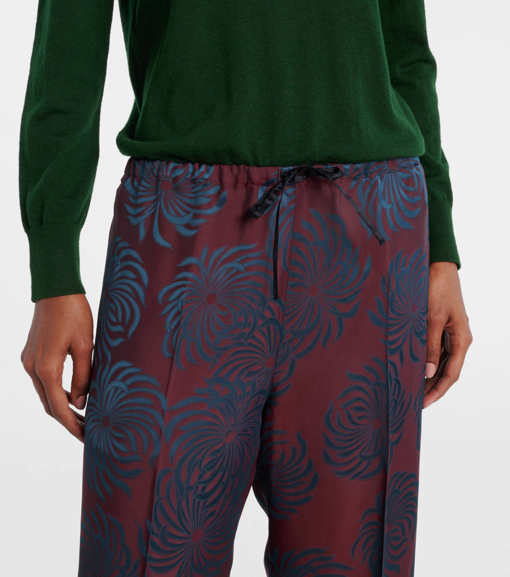 Printed wide-leg pants - 4