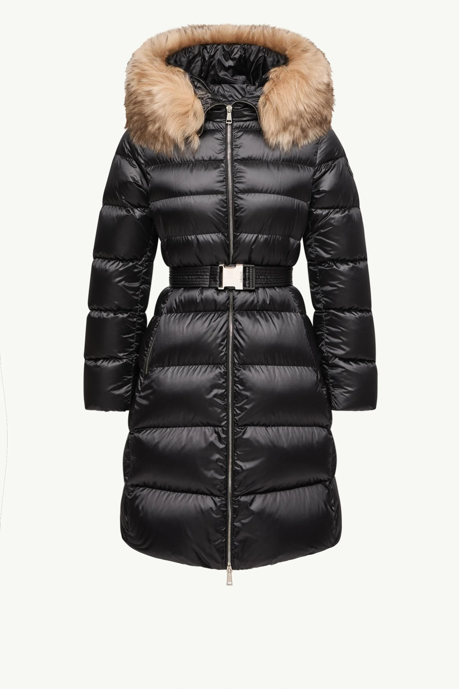 Leersies Shearling Trimmed Hooded Long Down Coat - 1