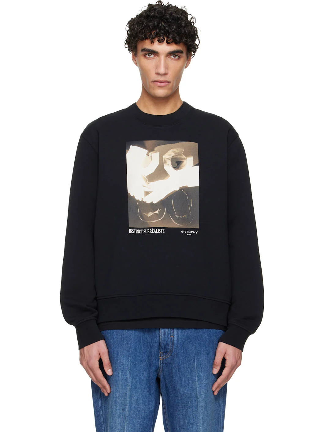 Black Regular Fit Sweatshirt - 1