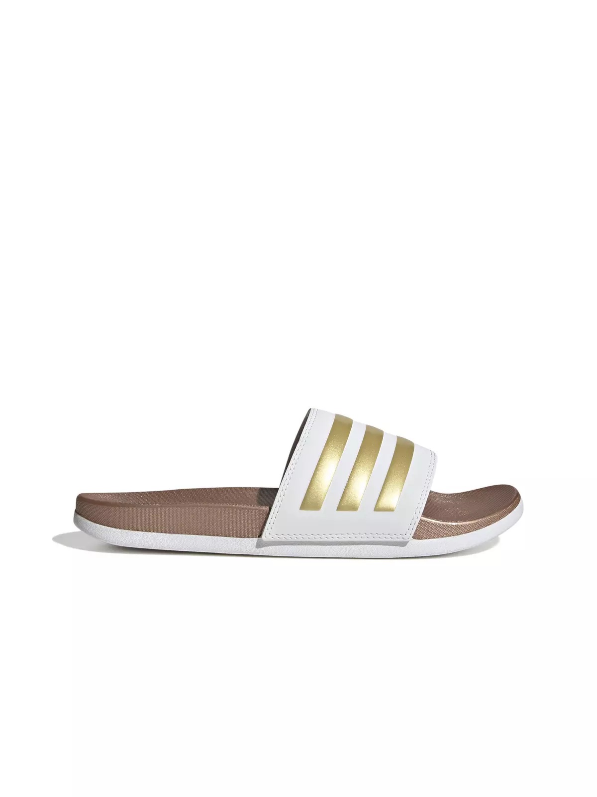 Adilette Comfort "Cloud White/Cloud White/Matte Gold" Women's Slide - 1