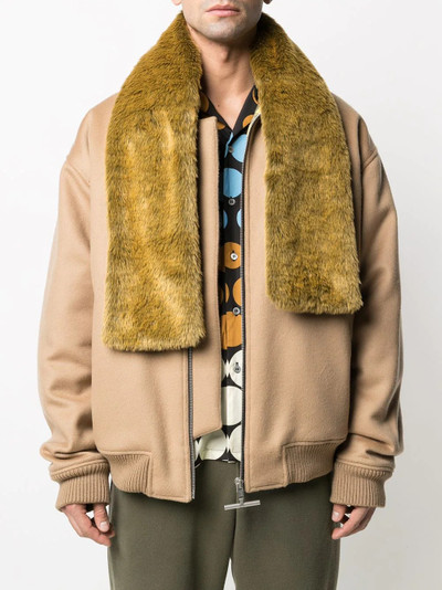 Marni faux-fur stole outlook