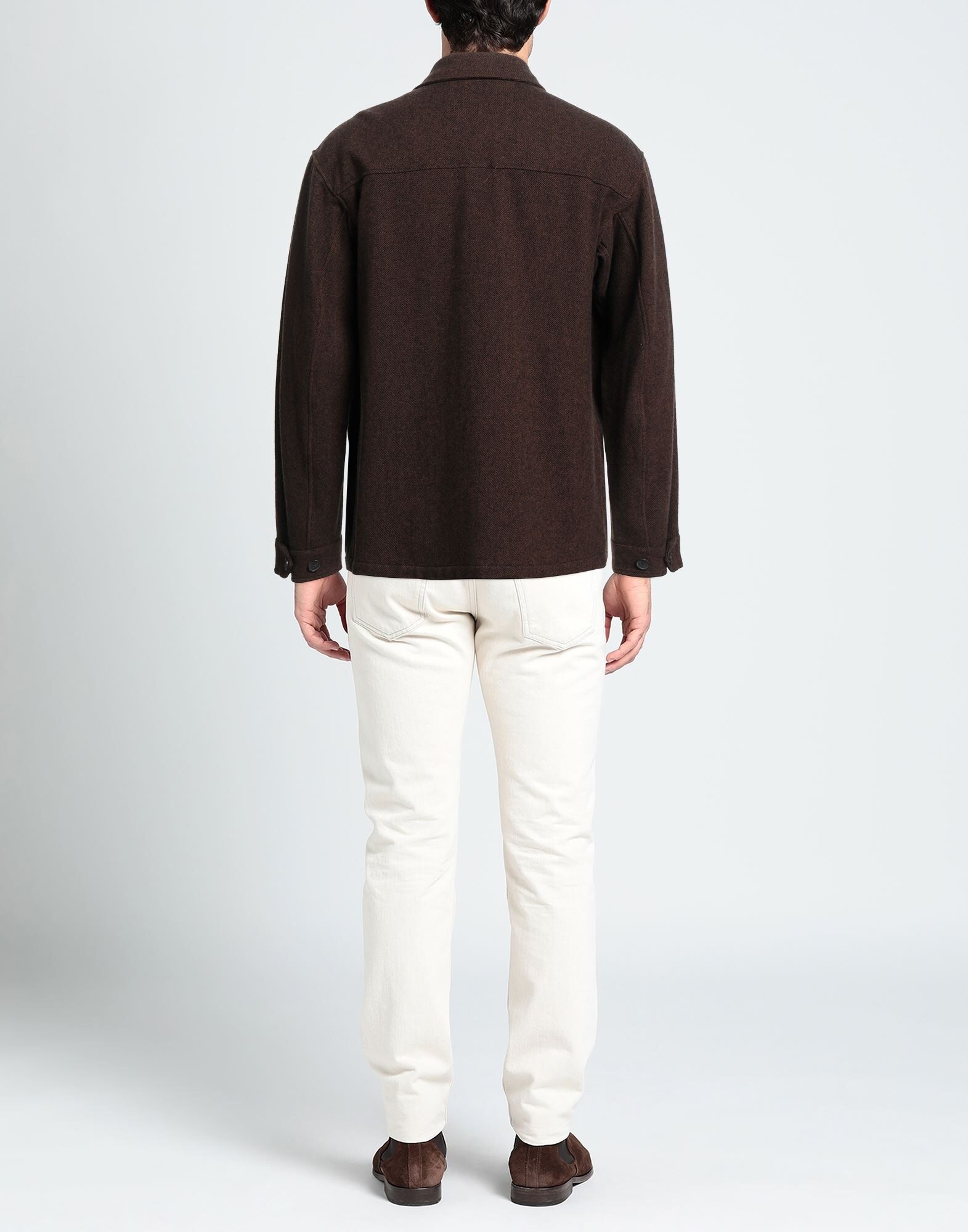 Dark brown Men's Patterned Shirt - 3