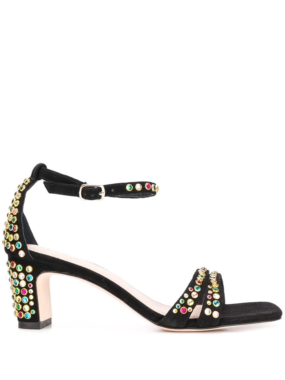 Jaden crystal-embellished sandals - 1