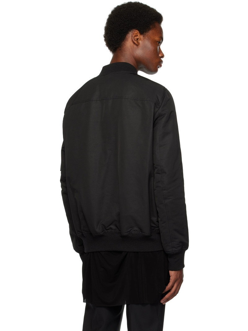 Black Classic Flight Bomber Jacket 3