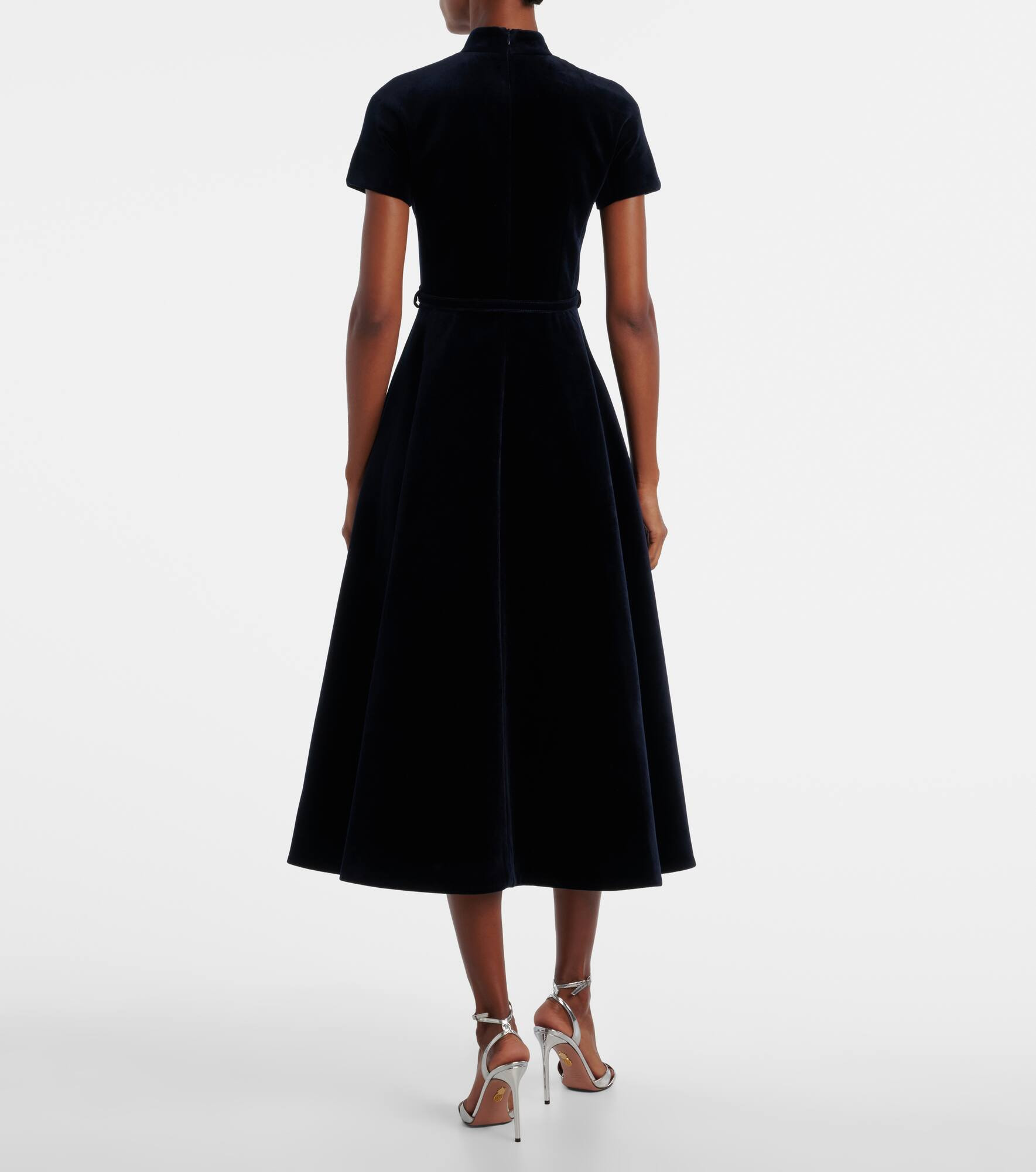 Camilla cotton velvet midi dress - 3