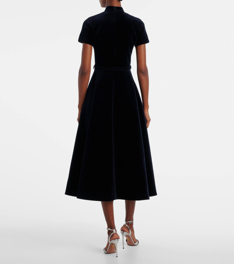 Camilla cotton velvet midi dress 3