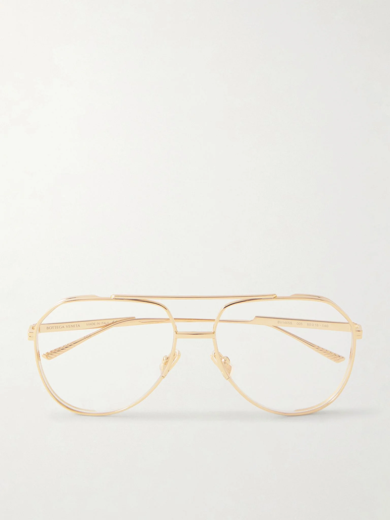 Aviator-frame metal sunglasses Gold - 1