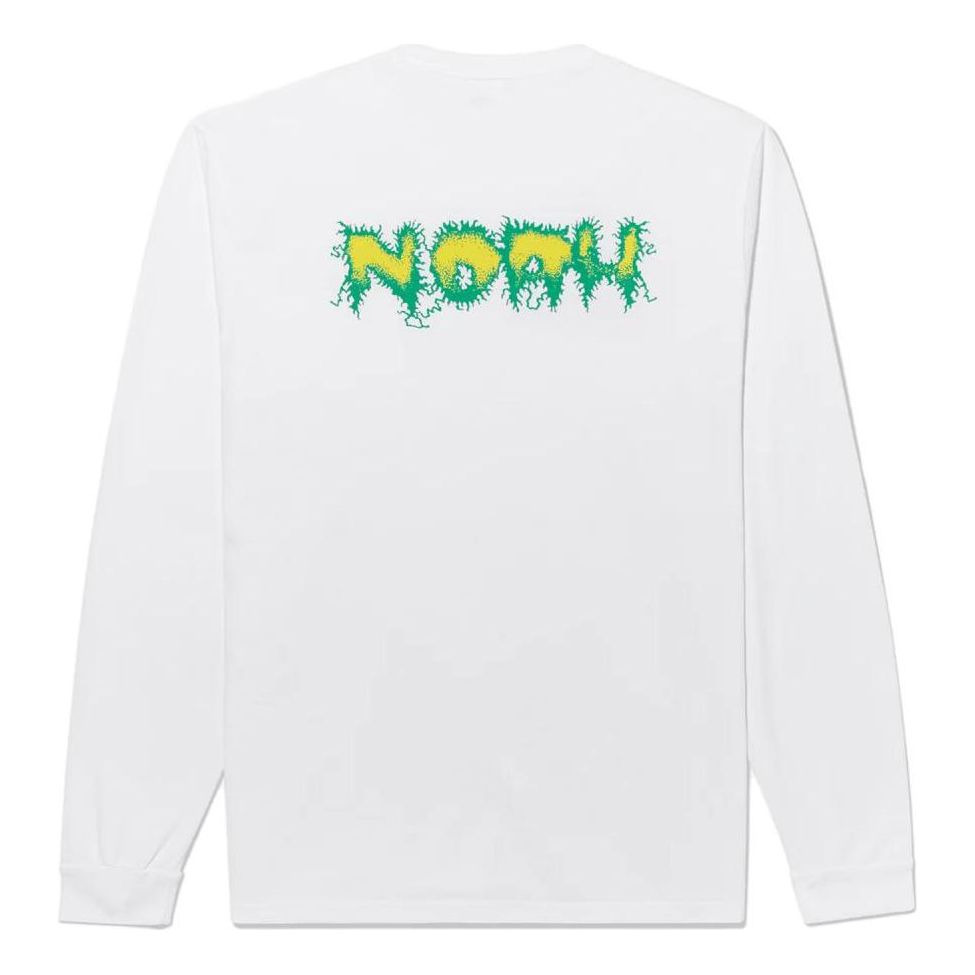 NOAH Shock Long Sleeve T-shirt 'White' PTO022SS23WHT - 2