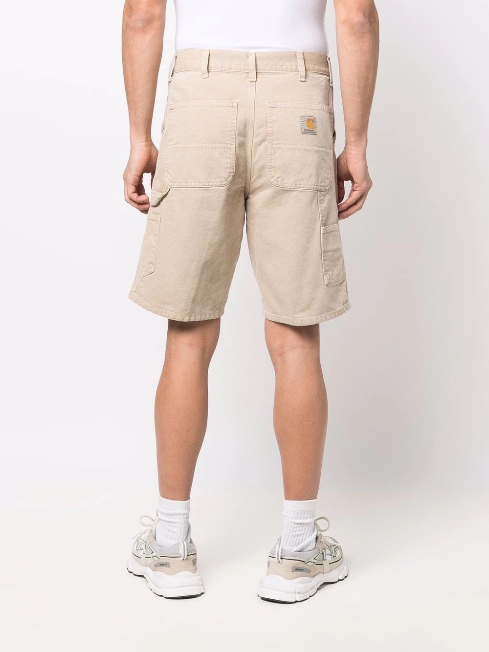 logo-patch chino shorts - 4