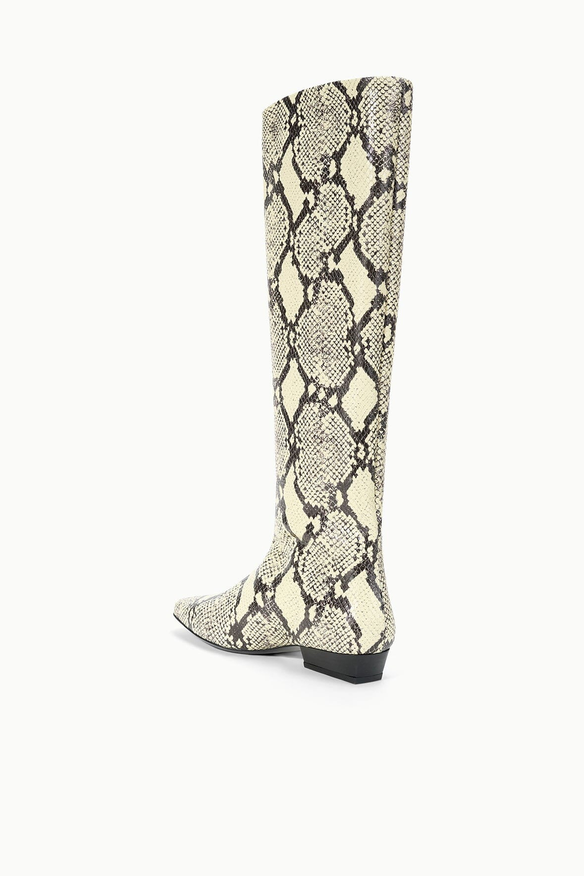 STAUD WALLY FLAT BOOT WHITE SNAKE - 4