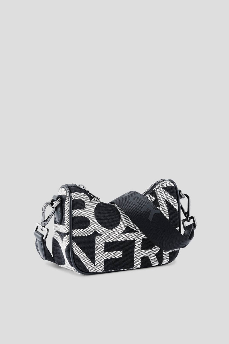BOGNER PANY LORA SHOULDER BAG IN BLACK/OFF-WHITE outlook