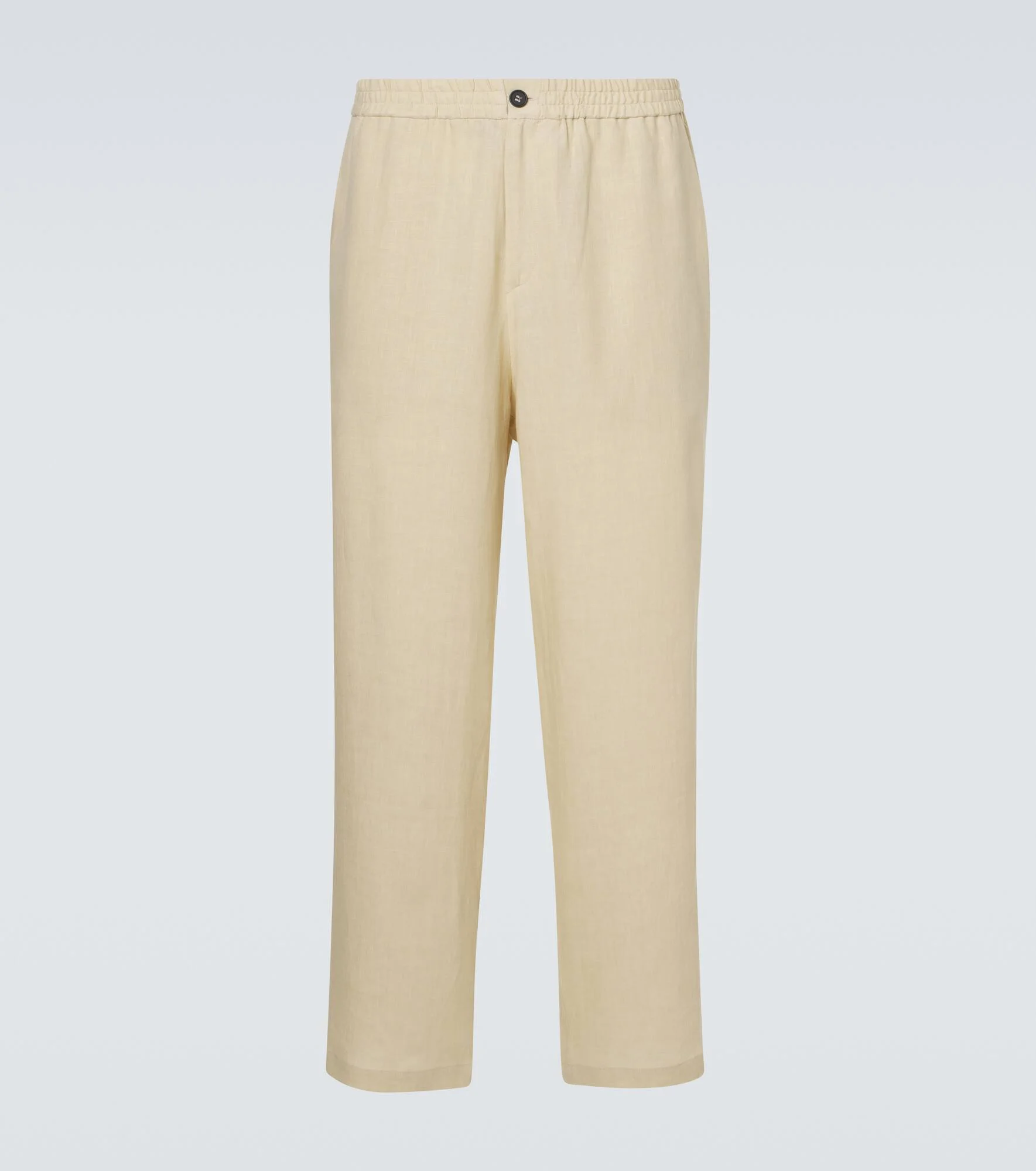 Linen straight pants - 1