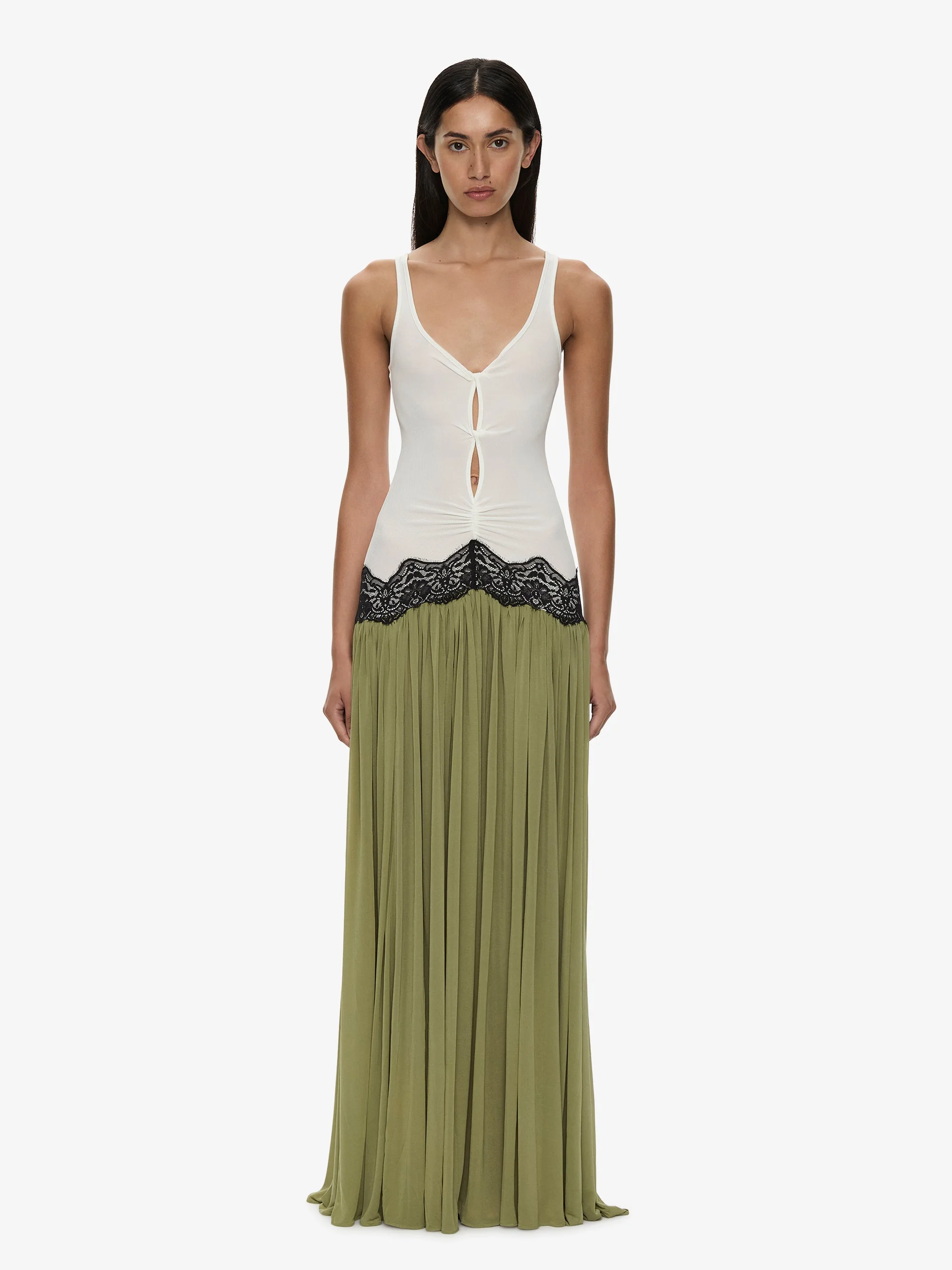 Open Twist Verner Lace Tank Dress - 1
