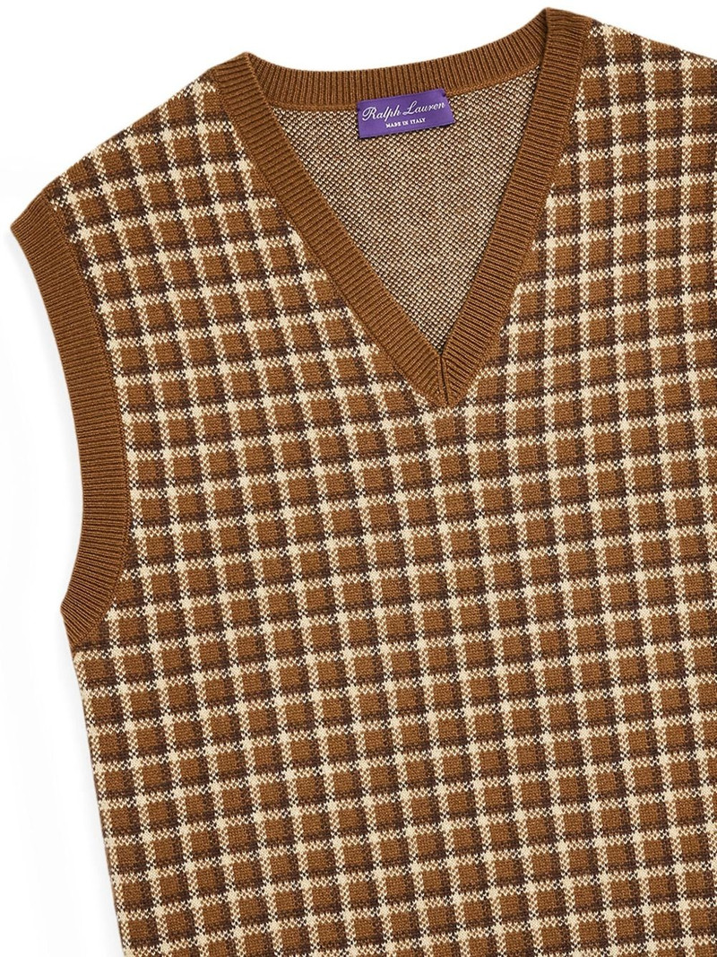 Ralph Lauren check-pattern jumper outlook