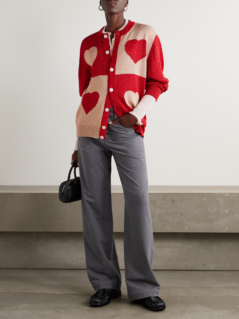 BODE Two-tone Lamé Cardigan outlook