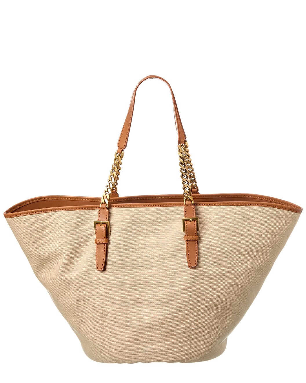 Saint Laurent Canvas & Leather Tote - 2