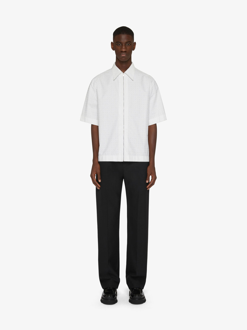 Givenchy BOXY FIT ZIPPED SHIRT IN 4G JACQUARD outlook