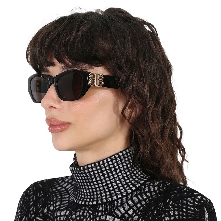 Balenciaga Grey Cat Eye Ladies Sunglasses BB0311SK 001 53 - 2