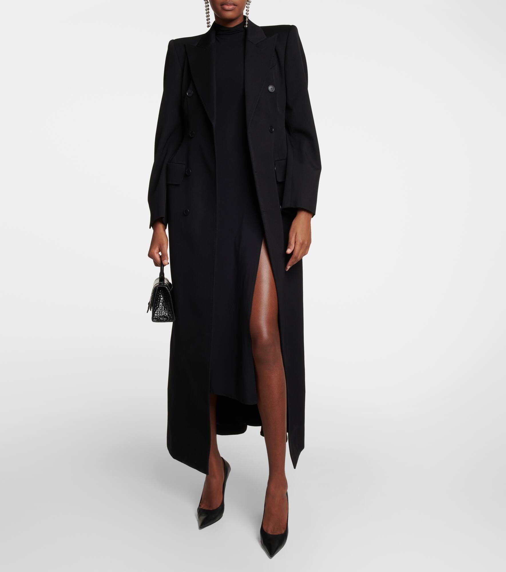 Structured double-breasted wool coat - 6