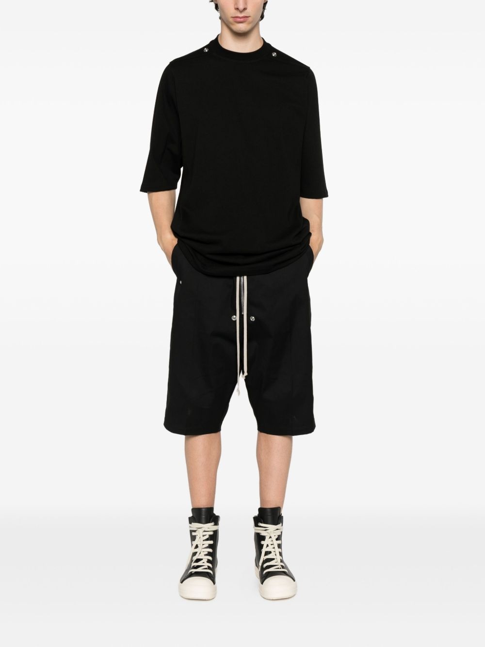 drawstring pockets shorts - 2