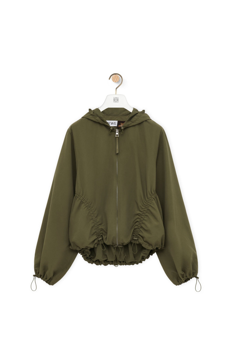 Hooded jacket in technical shell 1