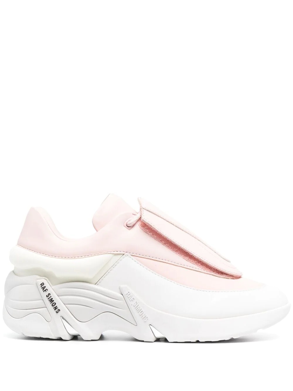 two-tone oversize-sole sneakers - 1