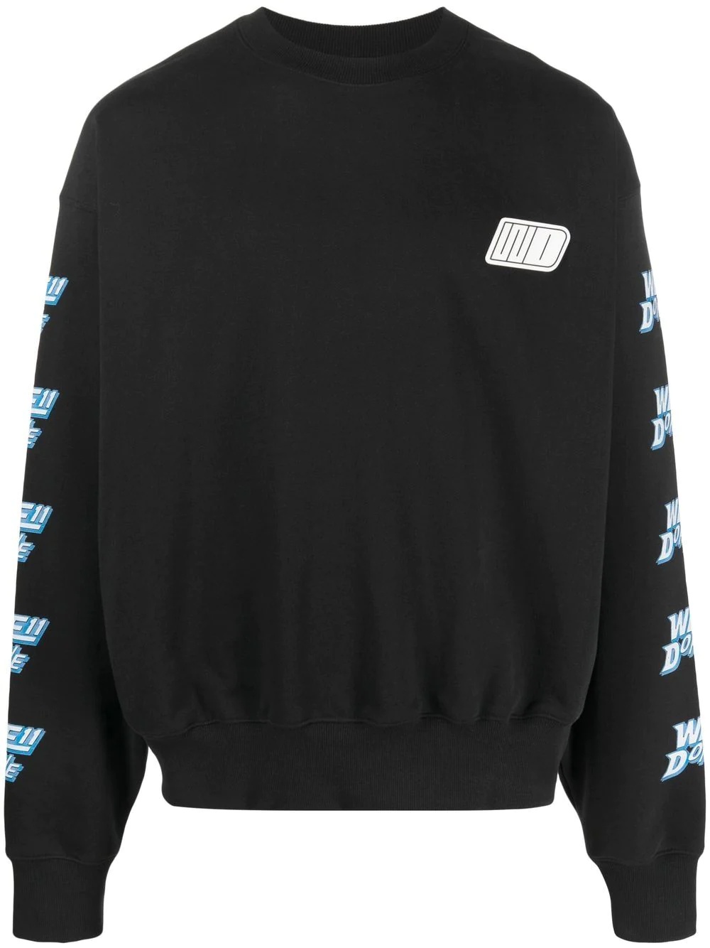 logo-print cotton sweatshirt - 1