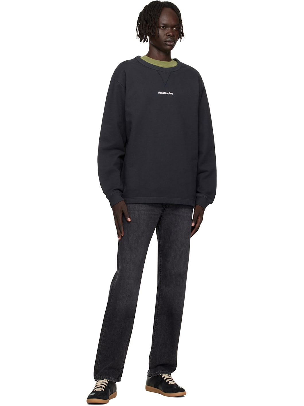 Black Logo Stamp Sweatshirt - 4