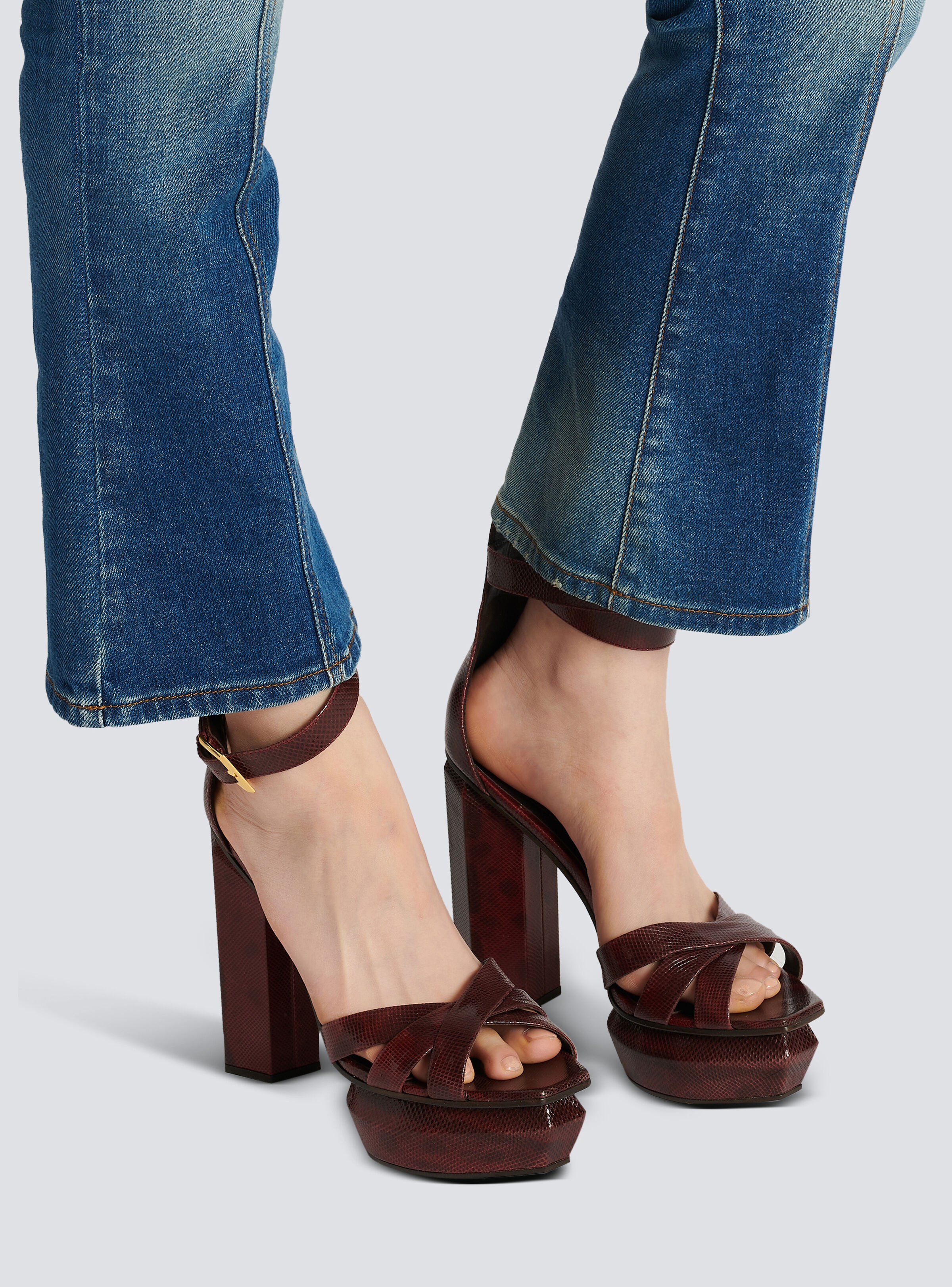 Ava Karung leather platform sandals - 7