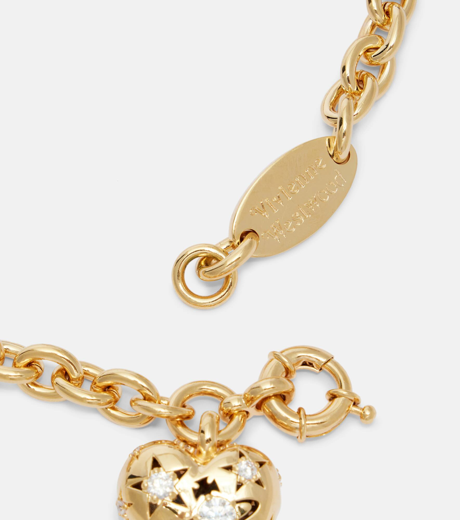 Lee embellished gold-plated necklace - 4