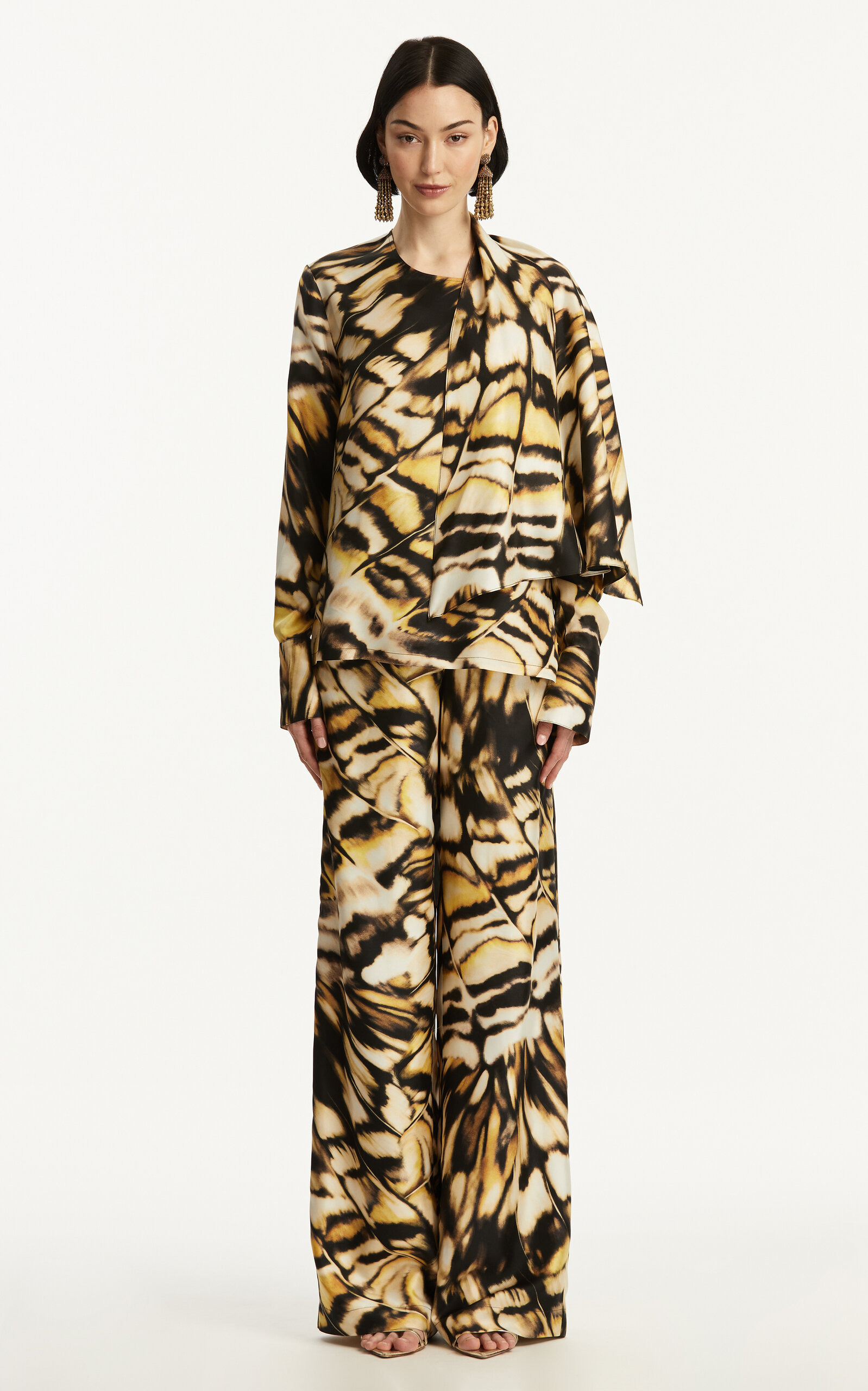 Silk Twill Top print - 4