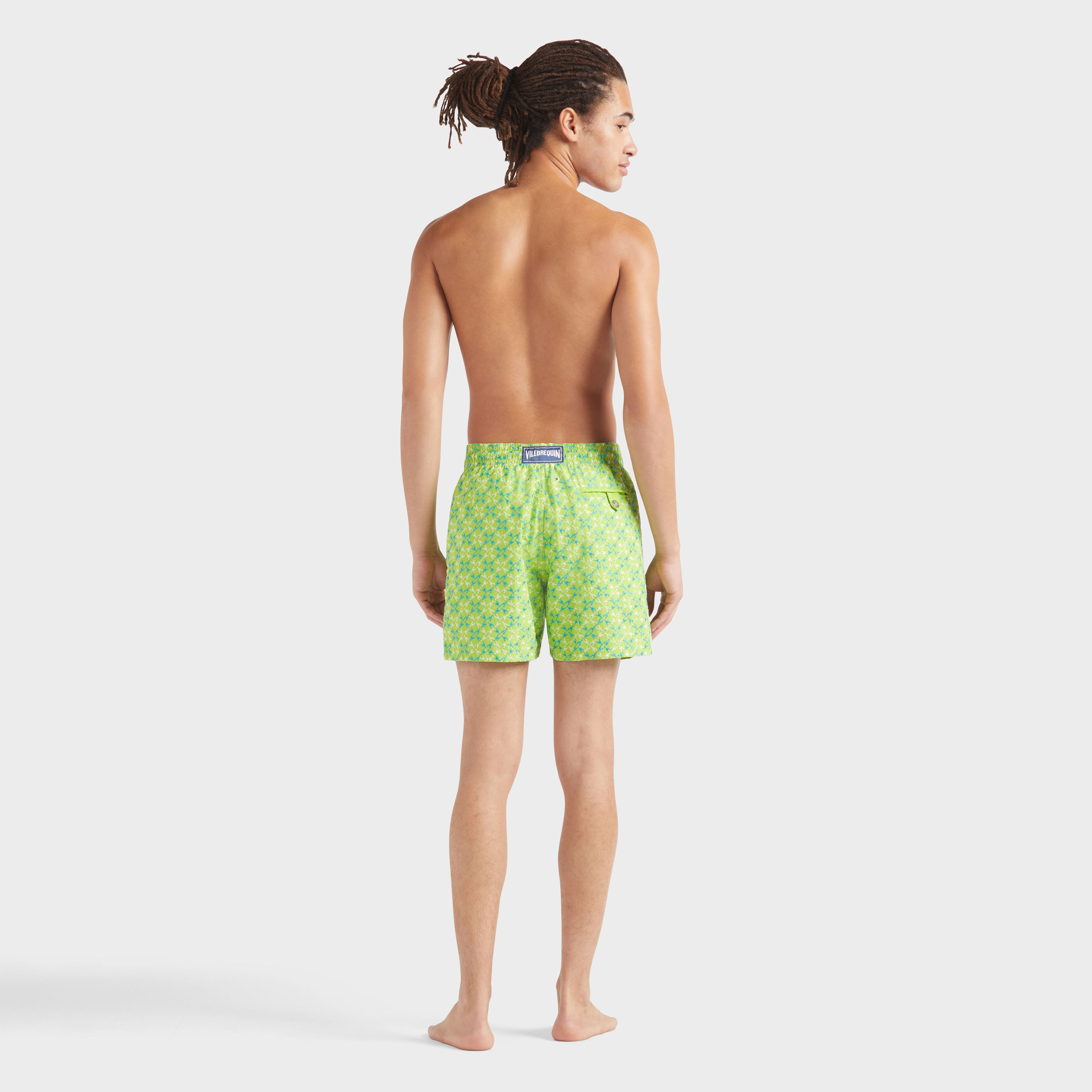 Men Swim Shorts Embroidered Homard Pixel - Limited Edition - 4