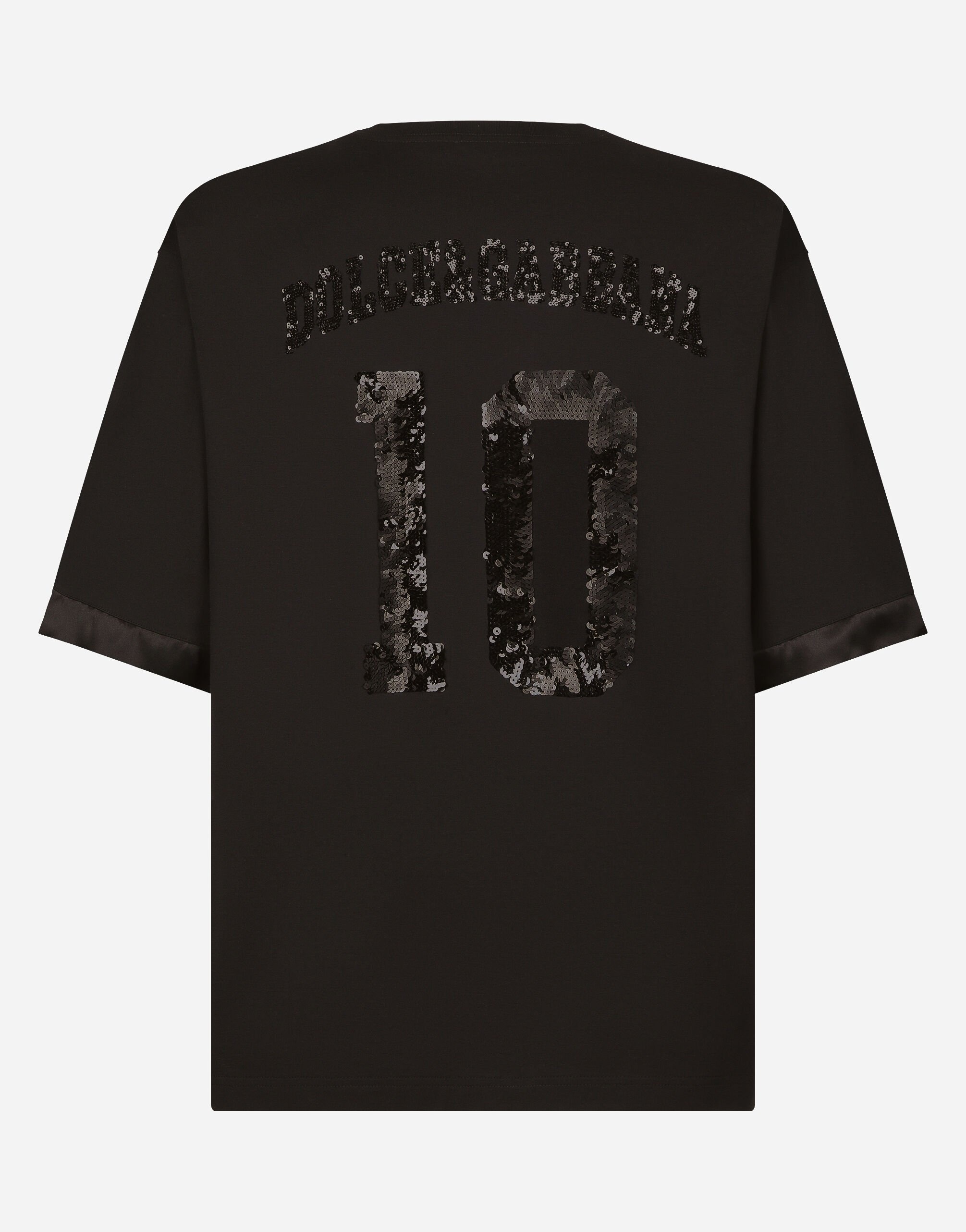 Short-sleeved T-shirt with sequin embellishment - 2