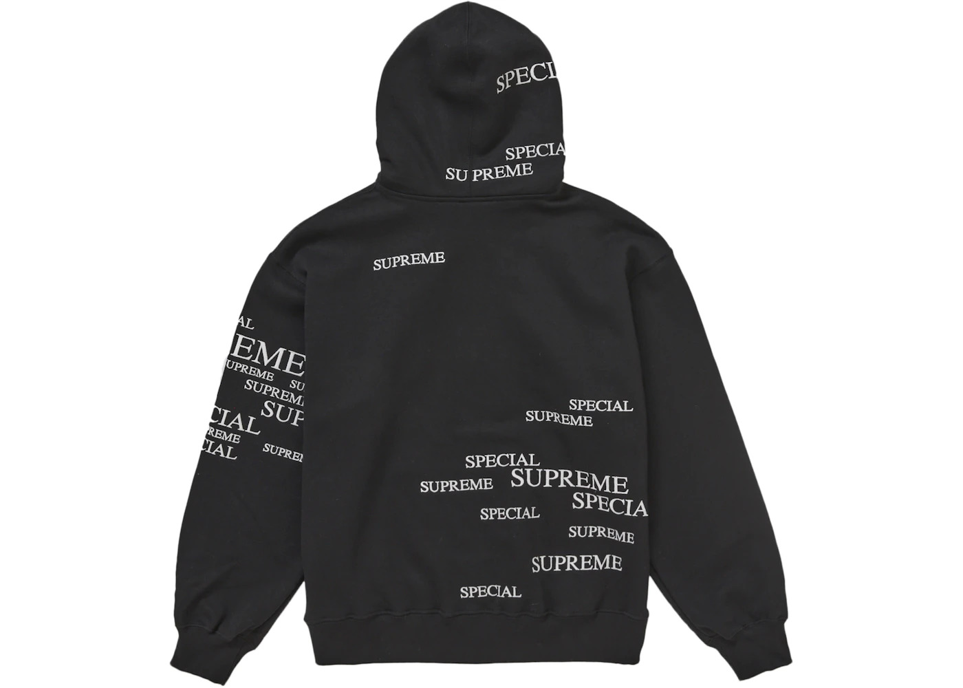 Supreme Special Zip Up Hooded Sweatshirt Black - 2