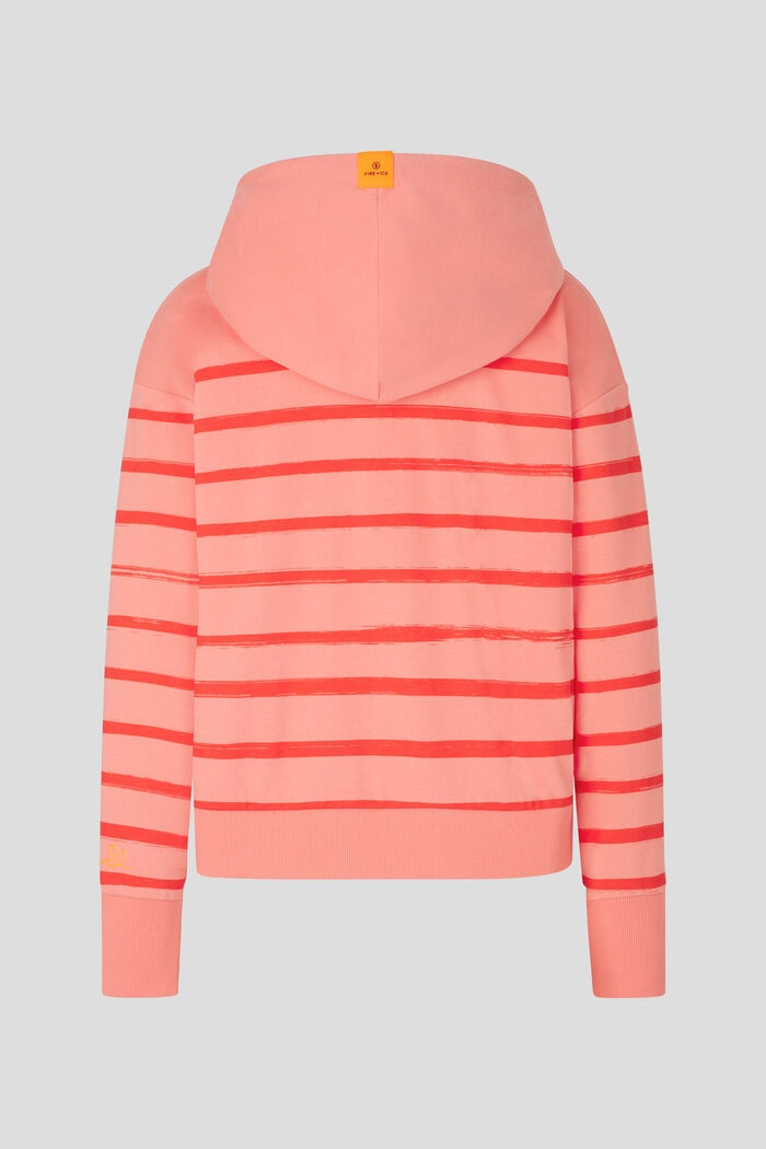Dawn Hoodie in Apricot/Red - 5