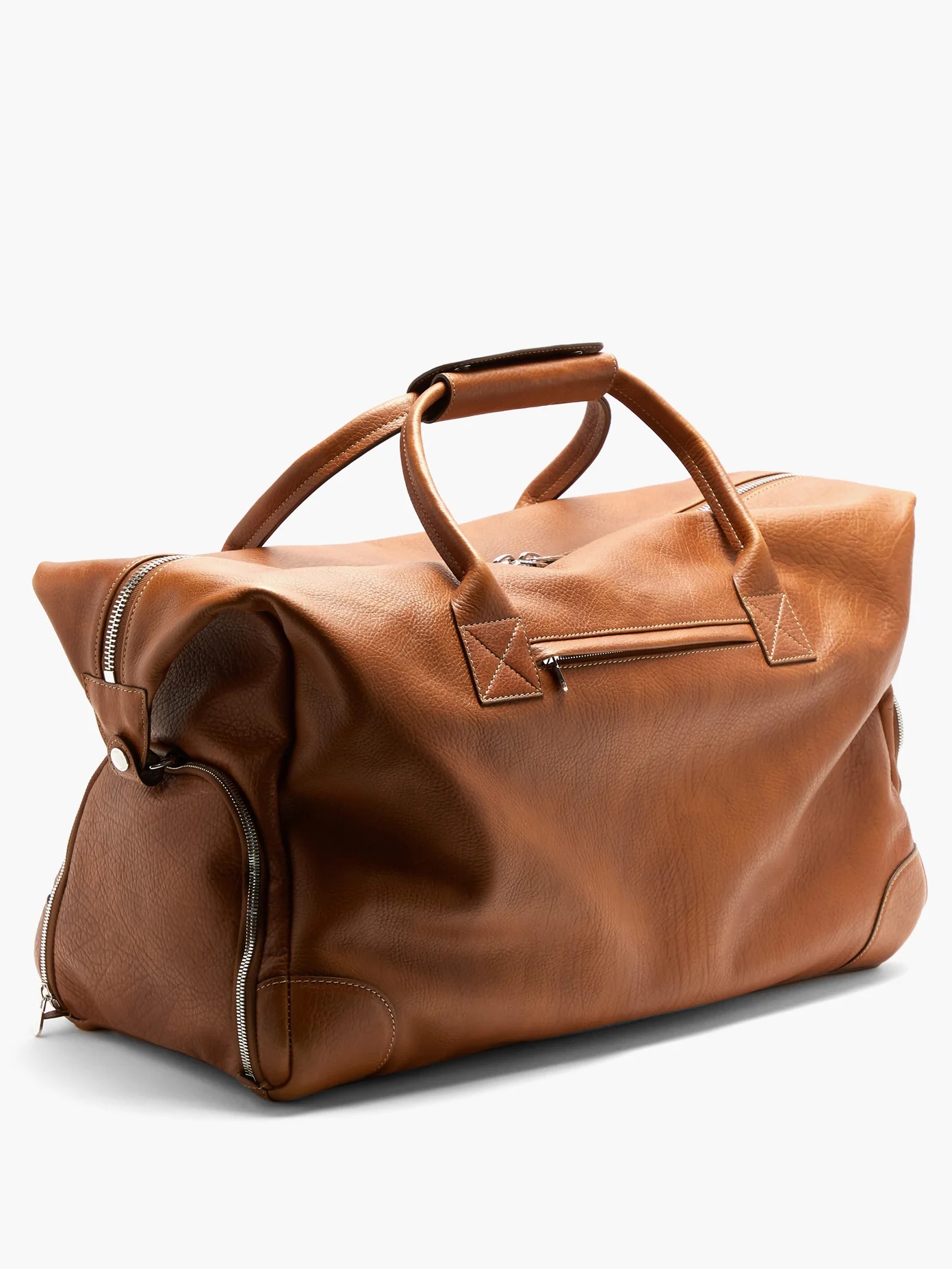 Grained-leather holdall - 4