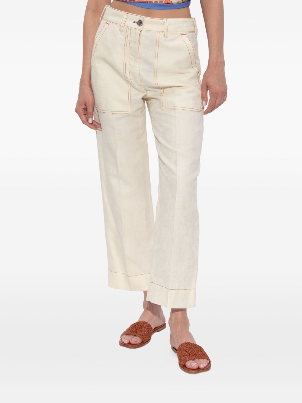 pocket-detail trousers - 3