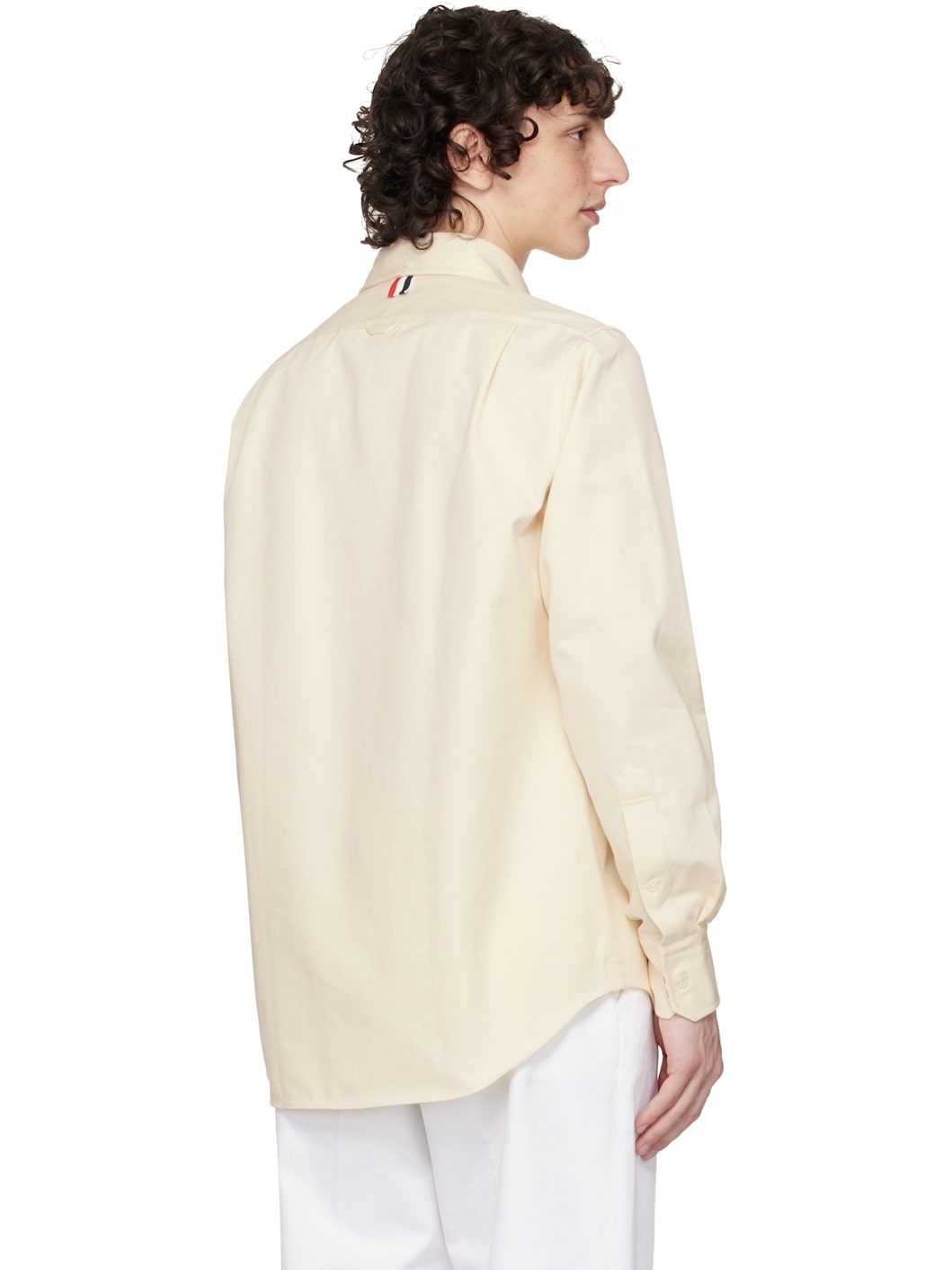 Beige Straight Fit Denim Shirt - 3