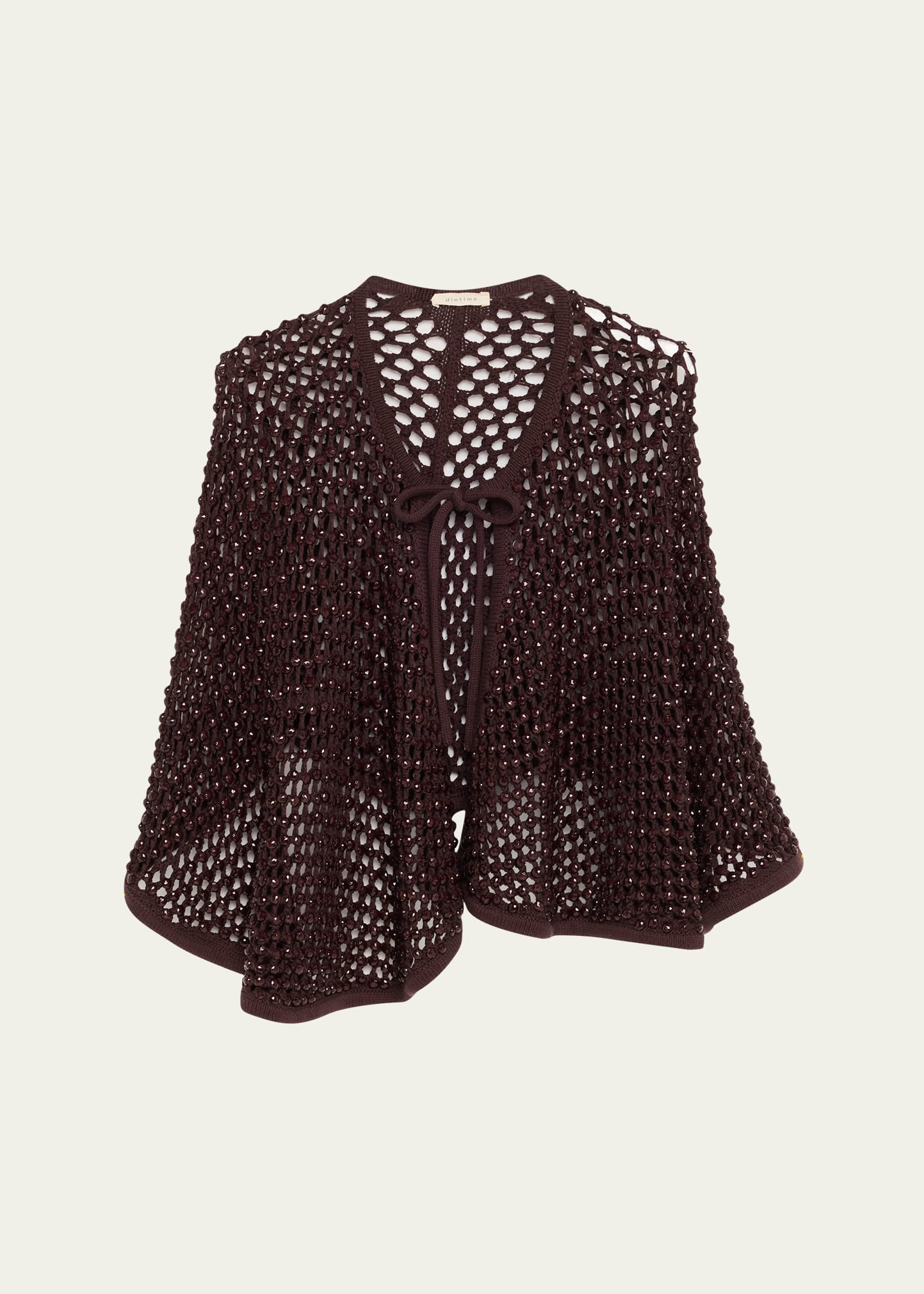 Crystal Net Knit Capelet - 1