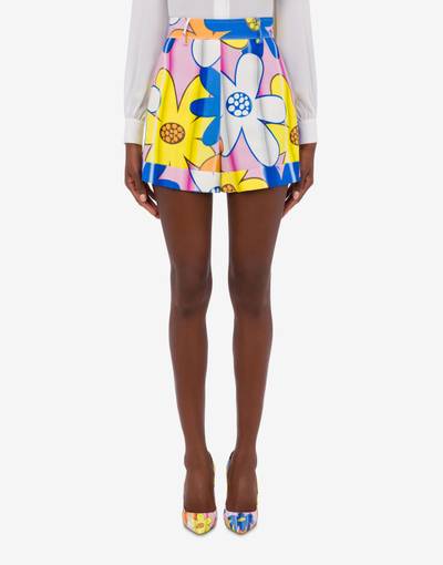 Moschino ALL-OVER FLOWERS SATIN SHORTS outlook