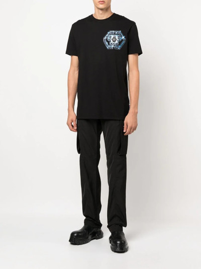 PHILIPP PLEIN Hexagon logo-print T-shirt outlook