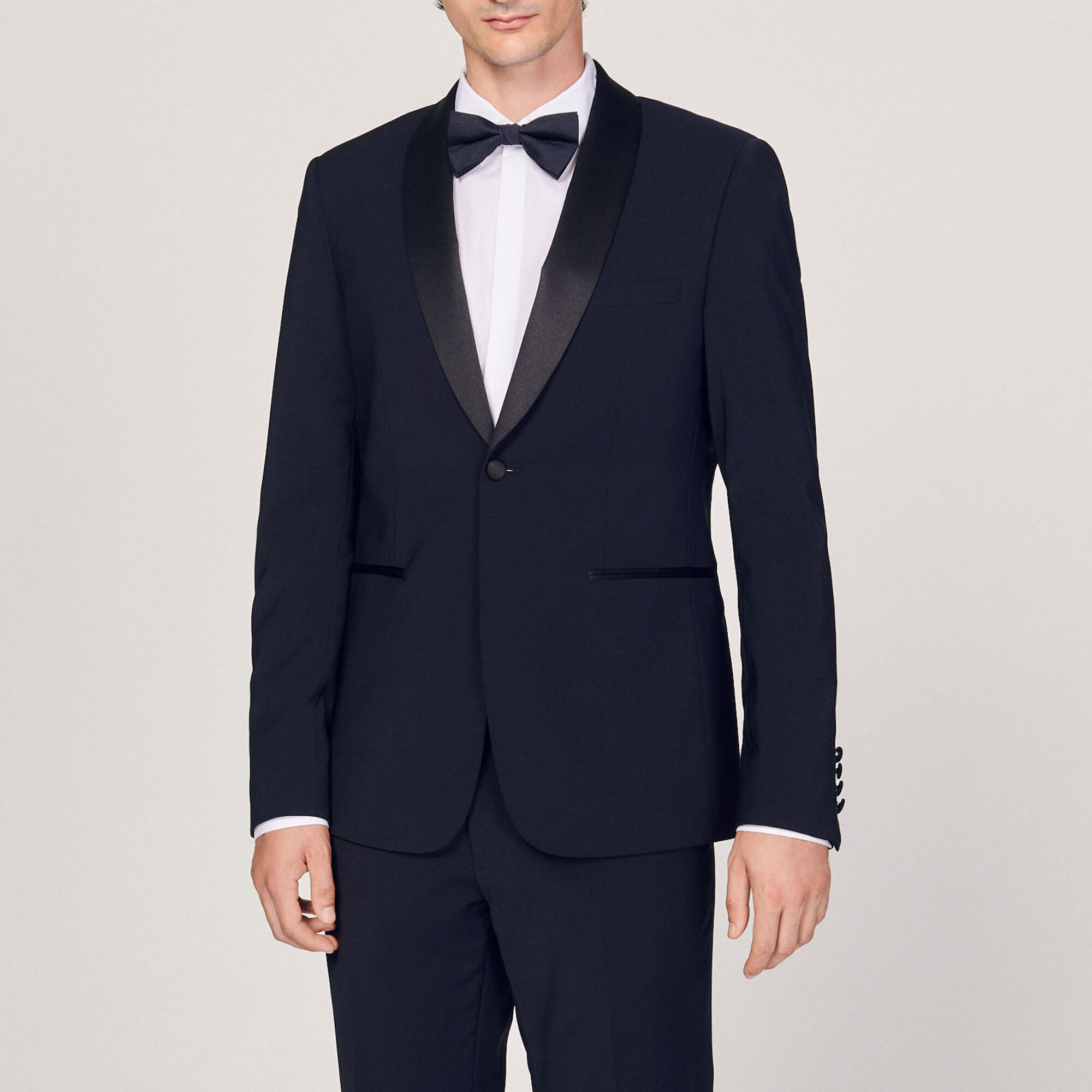 TUXEDO JACKET WITH SATIN - 2