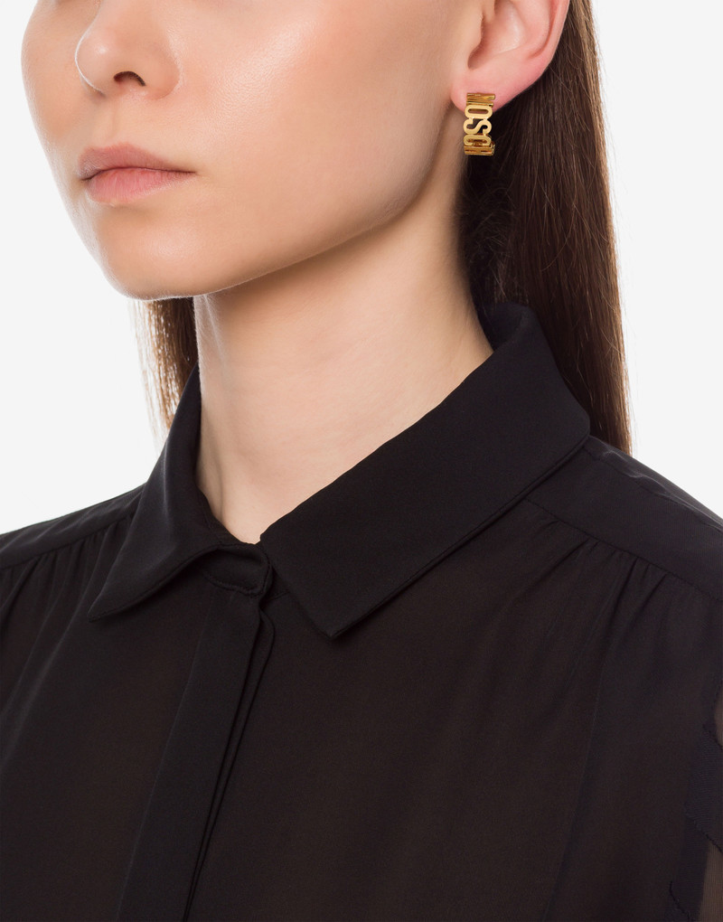 LETTERING LOGO SMALL EARRINGS 4