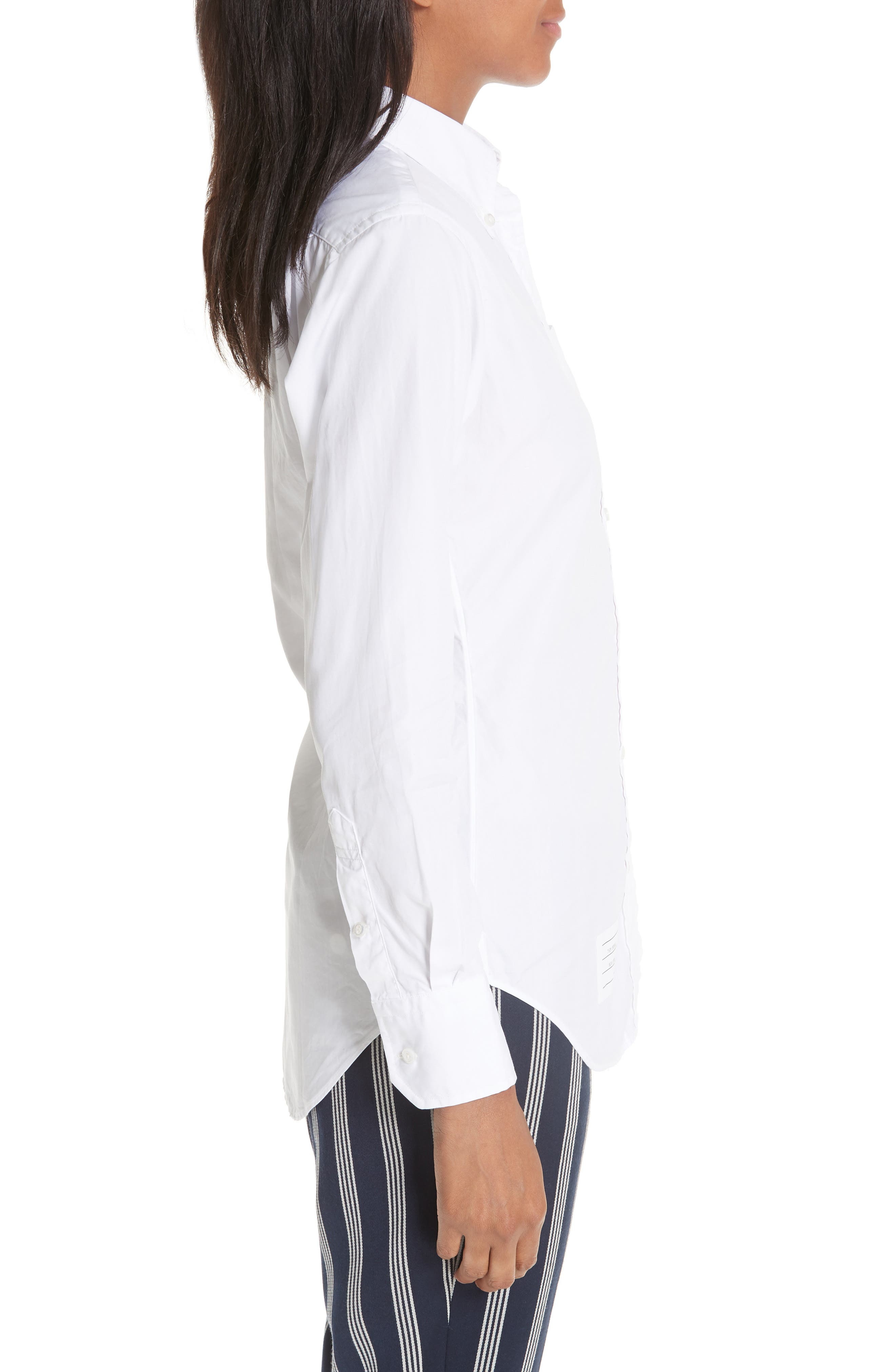 Thom Browne Cotton Shirt in White at Nordstrom - 3