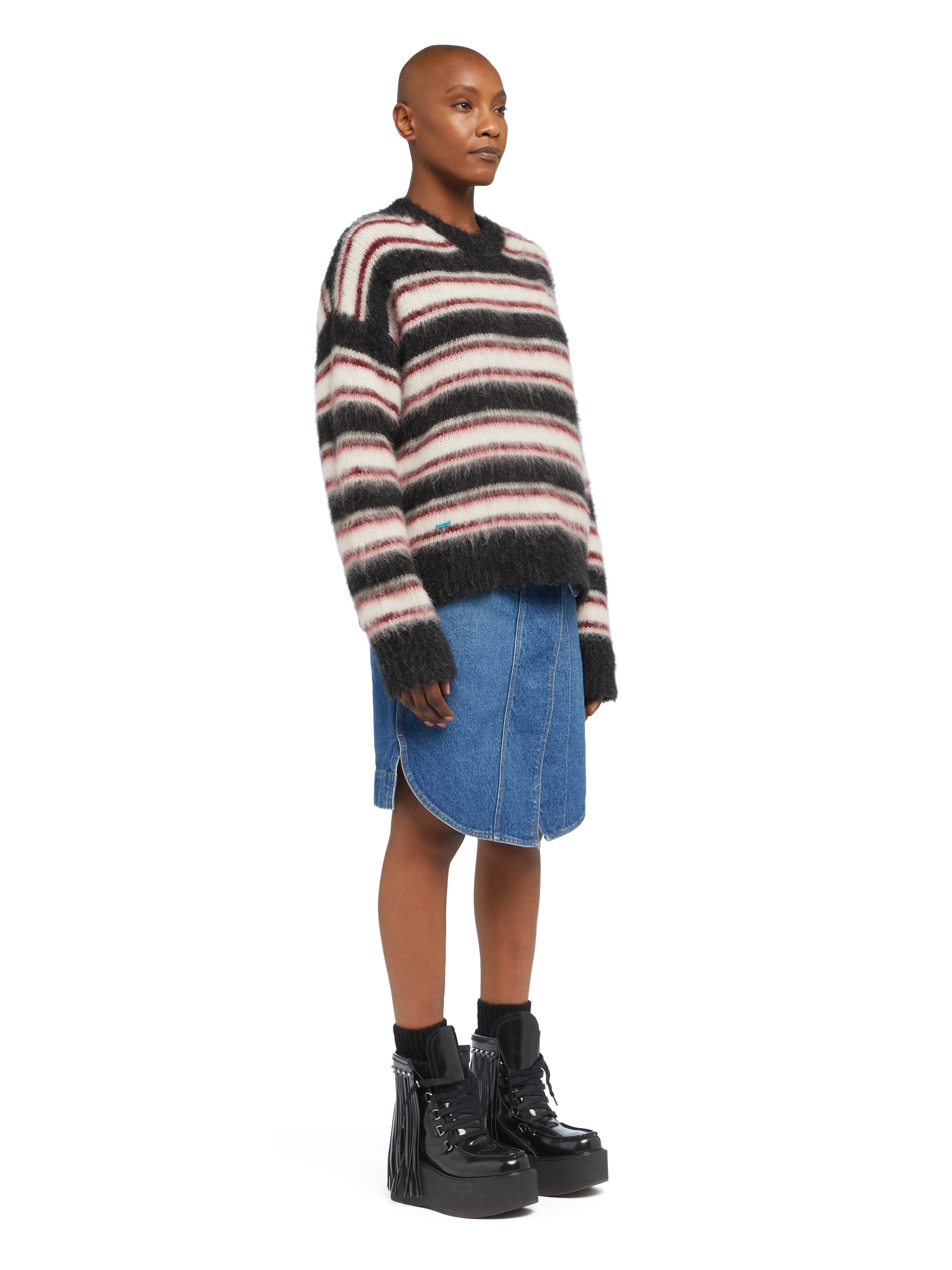 Grunge Stripes Sweater - 5