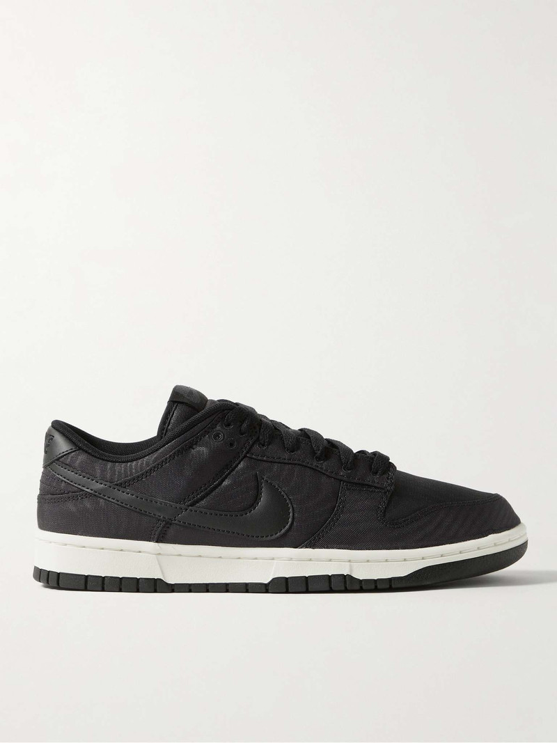 Dunk Low Retro PRM Leather-Trimmed Drill Sneakers - 1