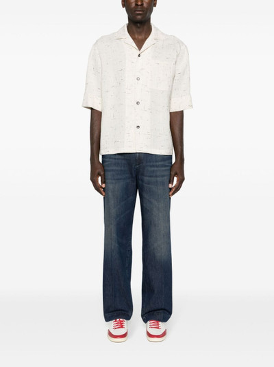 Valentino tapered-leg cotton jeans outlook
